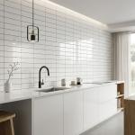Gạch trang trí, ốp tường Hoa văn / Họa tiết trắng 60x30 Ceramic bóng - ADP3601