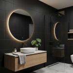 Gạch lát nền, ốp tường Đơn sắc đen x Granite bóng Halo Group - NB8201