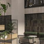 Gạch ốp tường, trang trí Đơn sắc nâu 30x7.5 Porcelain mờ - MD7535S03