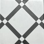 Gạch lát nền, ốp tường, trang trí, bông Hoa văn / Họa tiết trắng 20x20 Porcelain mờ - ADP07