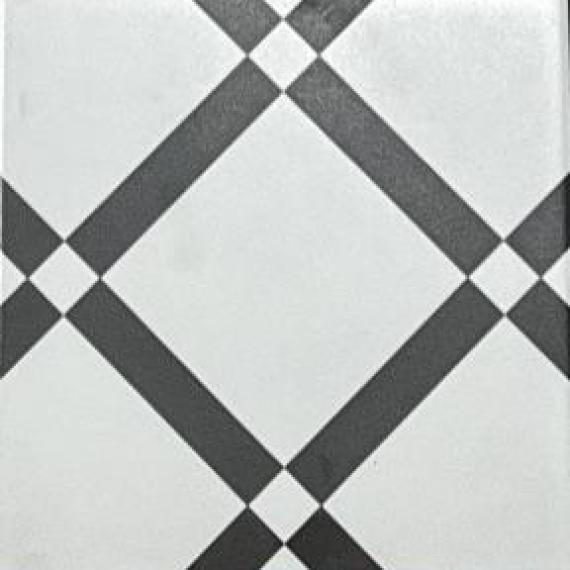 Gạch lát nền, ốp tường, trang trí, bông Hoa văn / Họa tiết trắng 20x20 Porcelain mờ - ADP07