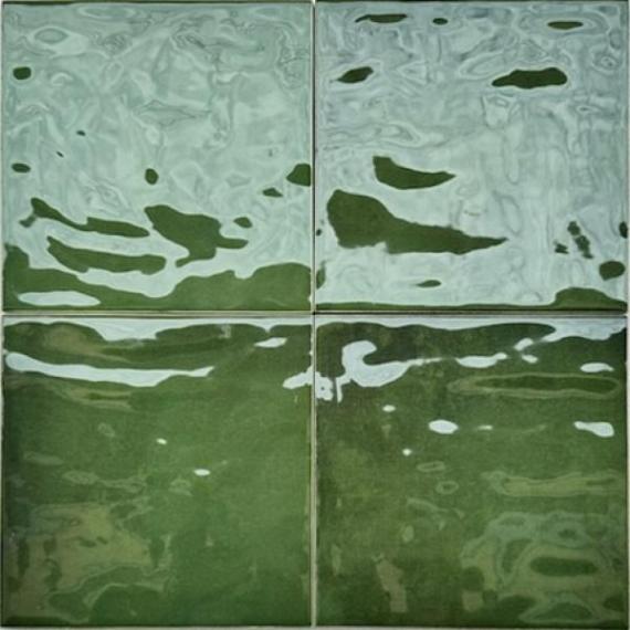 Gạch trang trí, ốp tường Mosaic xanh lá 12x12 Porcelain bóng - LV12012