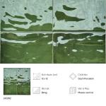 Gạch trang trí, ốp tường Mosaic xanh lá 12x12 Porcelain bóng - LV12012