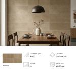Gạch lát nền, ốp tường Vân 3D nâu 60x30 Ceramic mờ - NSR114B