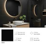 Gạch lát nền, ốp tường Đơn sắc đen x Granite bóng Halo Group - NB8201