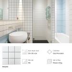 Gạch trang trí, ốp tường, lát nền Mosaic trắng 30x30 Porcelain mờ - MHG901