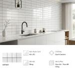 Gạch trang trí, ốp tường Hoa văn / Họa tiết trắng 60x30 Ceramic bóng - ADP3601