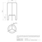 Khung sắt để lavabo Kanly FP08