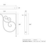Eke sắt (đỡ mặt đá, mặt gỗ) Kanly FW05.01