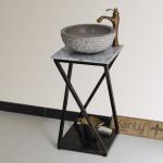 Bàn đặt chậu lavabo mặt đá Kanly FP07