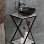 Bàn đặt chậu lavabo mặt đá Kanly FP07