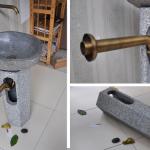 Trụ để lavabo bằng đá Kanly TD17V